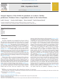 Cover page: Unequal impacts of the COVID-19 pandemic on women's fertility preferences: Evidence from a longitudinal cohort in the United States