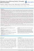 Cover page: Amiodarone-Induced Pulmonary Toxicity – A Frequently Missed Complication