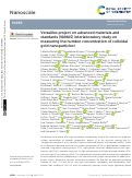 Cover page: Versailles project on advanced materials and standards (VAMAS) interlaboratory study on measuring the number concentration of colloidal gold nanoparticles