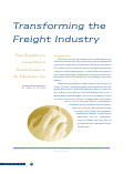 Cover page: Transforming the Freight Industry