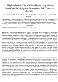 Cover page: High Relaxivity Gadolinium Hydroxypyridonate-Viral Capsid Conjugates: Nano-sized MRI Contrast Agents