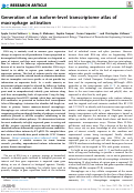 Cover page: Generation of an isoform-level transcriptome atlas of macrophage activation.