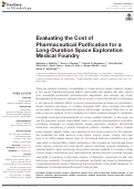 Cover page: Evaluating the Cost of Pharmaceutical Purification for a Long-Duration Space Exploration Medical Foundry.