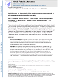 Cover page: Calcification of the splenic, iliac, and breast arteries and risk of all-cause and cardiovascular mortality