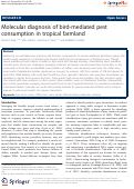 Cover page: Molecular diagnosis of bird-mediated pest consumption in tropical farmland