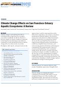 Cover page: Climate Change Impacts on San Francisco Estuary Aquatic Ecosystems: A Review