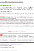 Cover page: Association Between Alcohol Consumption and Ectopic Fat in the Multi-Ethnic Study of Atherosclerosis.
