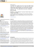 Cover page: IsoFishR: An application for reproducible data reduction and analysis of strontium isotope ratios (87Sr/86Sr) obtained via laser-ablation MC-ICP-MS.