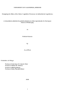 Cover page: Designing the Rules of the Game: Legislative Processes in Authoritarian Legislatures