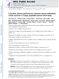 Cover page: Long-term, adverse genitourinary outcomes among endometrial cancer survivors in a large, population-based cohort study