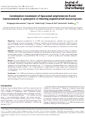 Cover page: Combination treatment of liposomal amphotericin B and isavuconazole is synergistic in treating experimental mucormycosis