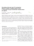 Cover page: Discerning molecular-level CO 2 adsorption behavior in amine-modified sorbents within a controlled CO 2 /H 2 O environment towards direct air capture