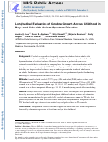 Cover page: Longitudinal Evaluation of Cerebral Growth Across Childhood in Boys and Girls With Autism Spectrum Disorder