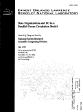 Cover page: Data Organization and I/O in a Parallel Ocean Circulation Model