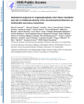 Cover page: Gestational exposure to organophosphate ester flame retardants and risk of childhood obesity in the environmental influences on child health outcomes consortium