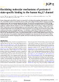 Cover page: Elucidating molecular mechanisms of protoxin-II state-specific binding to the human NaV1.7 channel