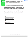 Cover page: Transport of oxytetracycline, chlortetracycline, and ivermectin in surface runoff from irrigated pasture.