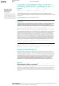 Cover page: Congenital Syphilis Epidemiology, Prevention, and Management in the United States: A 2022 Update