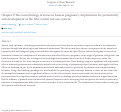 Cover page: Chapter 9 The neurobiology of stress in human pregnancy: implications for prematurity and development of the fetal central nervous system
