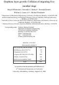 Cover page: Graphene Layer Growth: Collision of Migrating Five-Member Rings
