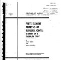 Cover page: Finite Element Analysis of Tubular Joints