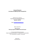 Cover page: Induced Demand: An Urban Metropolitan Perspective