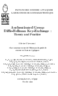 Cover page: Authenticated group Diffie-Hellman key exchange: theory and 
practice