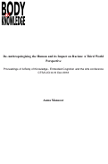 Cover page: De-Anthropologising the Human and its Impact on Racism: A Third World Perspective