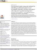 Cover page: Functional principal component analysis for identifying multivariate patterns and archetypes of growth, and their association with long-term cognitive development