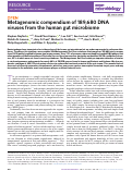 Cover page: Metagenomic compendium of 189,680 DNA viruses from the human gut microbiome