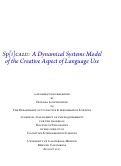 Cover page: Sp[i]CALU: A dynamical systems model of the creative aspect of language use