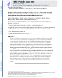 Cover page: Exposure to Perfluoroalkyl Substances in a Cohort of Women Firefighters and Office Workers in San Francisco