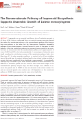 Cover page: The Nonmevalonate Pathway of Isoprenoid Biosynthesis Supports Anaerobic Growth of Listeria monocytogenes.