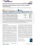 Cover page: EPR Studies of Aβ42 Oligomers Indicate a Parallel In-Register β-Sheet Structure.