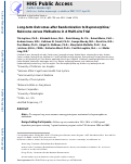 Cover page: Long‐term outcomes after randomization to buprenorphine/naloxone versus methadone in a multi‐site trial