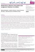 Cover page: Respiratory distress associated with lungworm infection in a kitten.