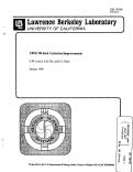 Cover page: LBNL 88" Cyclotron Improvements