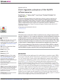 Cover page: Dicer regulates activation of the NLRP3 inflammasome