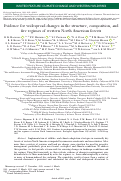 Cover page: Evidence for widespread changes in the structure, composition, and fire regimes of western North American forests