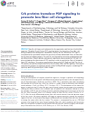 Cover page: Crk proteins transduce FGF signaling to promote lens fiber cell elongation.