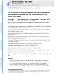 Cover page: The association of arsenic exposure and arsenic metabolism with all-cause, cardiovascular and cancer mortality in the Strong Heart Study