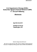 Cover page: U.S. Department of Energy (DOE)--Surface Biogeochemical Research (SBR) 6th Annual PI Meeting: Abstracts