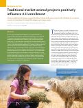 Cover page: Traditional market-animal projects positively influence 4-H enrollment