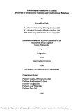 Cover page: Morphological Causatives in Korean: Problems in Grammatical Polysemy and Constructional Relations