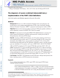 Cover page: The diagnosis of severe combined immunodeficiency: Implementation of the PIDTC 2022 Definitions.