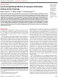 Cover page: Local and global predictors of synapse elimination during motor learning