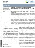 Cover page: Divergent stereochemical outcomes in the insertion of donor/donor carbenes into the C–H bonds of stereogenic centers