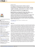 Cover page: Ecological assessment of the marine ecosystems of Barbuda, West Indies: Using rapid scientific assessment to inform ocean zoning and fisheries management