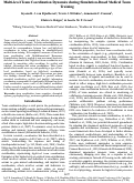 Cover page: Multi-level Team Coordination Dynamics during Simulation-Based Medical Team Training