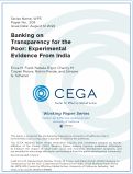 Cover page: Banking on Transparency for the Poor: Experimental Evidence from India